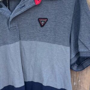 Men’s colour block Guess Polo shirt size XL